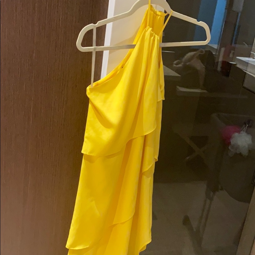 Yellow Marciano dress NWOT